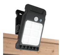 Lampe Solaire À Pince - Éclairage Jardin Ultra Lumineux | Lampes Intelligente Avec Détection Mouvement | Mur Extérieur Clôture | Camping Puissante, Économie Énergie, Installation Facile, Sécurité Mais