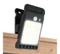 Lampe Solaire À Pince - Éclairage Jardin Ultra Lumineux | Lampes Intelligente Avec Détection Mouvement | Mur Extérieur Clôture | Camping Puissante, Économie Énergie, Installation Facile, Sécurité Mais