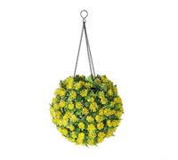 Lampe solaire à suspendre en forme de boule de fleurs avec design étanche, convient pour différents environnements extérieurs (B)