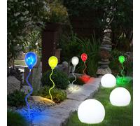 Lampe Solaire Ampoule à Enficher Lampe LED Jardin Ballons Boules Pointe 8er Set