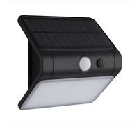 Lampe solaire applique extérieure applique LED capteur IP54 détecteur de mouvement noir