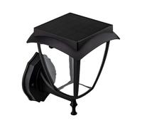 Lampe solaire - Applique murale de type LED, 3000 K + 6000 K, corps mat noir, efficace et moderne, idéale pour l'extérieur, installation facile