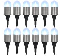 Lampe Solaire Au Sol 12 Pcs Lumières Led Blanches Blanc