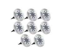Lampe Solaire De Sol 8 Pcs Lumières Led Blanc Blanc