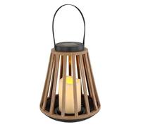 Lampe solaire avec cage en plastique et poignée, 1800 K, design en forme de ballon, idéale pour l'éclairage extérieur et la décoration.