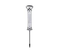 Lampe solaire avec thermometre - 59 cm - Pile rechargeable 1.2 v