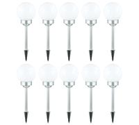 Lampe solaire boule jardin Lampe boule solaire LED Décoration de jardin Boule solaire pour extérieur 15 cm, avec piquet de terre et support pour balcon, durée d'éclairage env. 6-8 heures, H 42,5 cm, s