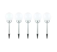 Lampe solaire boule jardin Lampe boule solaire LED Décoration de jardin Boule solaire pour extérieur 15 cm, avec piquet de terre et support pour balcon, durée d'éclairage env. 6-8 heures, H 42,5 cm, s