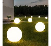 Lampe Solaire Boule Spots à Encastrer Pointe Jardin LED D'Extérieur 8er Set