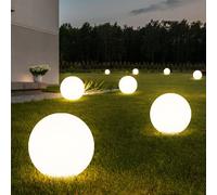 Lampe Solaire Boule Spots à Encastrer Pointe Jardin LED D'Extérieur 8er Set