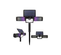 Lampe solaire bug MONSTER ZAPPER - - Piège à nuisibles - Eclairage d'extérieur - Détecteur de mouvements - Panneau solaire - Lumière DEL UV - 140