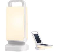 Lampe Solaire Camping Rechargeable, Lanterne Camping Réglable Luminosité Portable, Batterie Externe de Secours 4400mAh, Eclai[L168]