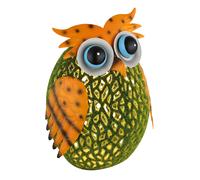 Lampe solaire Chouette Figure de jardin Lampe décorative Lampe de terrasse Balcon, IP44, batterie, vert multicolore, 1x LED, LxlxH 20x15x21 cm