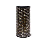 Lampe Solaire - Garden Id Colonne - Or-Noir Ø15 H30 Cm - 6 A 8H Lumiere - Bouton Marche/Arret - Batterie Rechargeable Aaa.