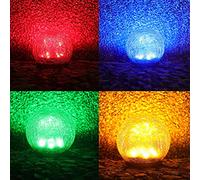 Lampe Solaire Coloré de Jardin Extérieures, Solaire LED Boule de Verre Jardin Pelouse Lampe Crépitement LED Lumière Étanche Décoration de Jardin, Paysage Chemin lumières (10x18 cm)