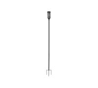 Lampe solaire d'allée LED'Folke' alu/verre, brun, warmwhite LED