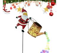 Lampe solaire de 30 cm, décoration de jardin de Noël, allée de pelouse, allée extérieure, patio, porche, jardin, allée de ferme, fête d'hiver, ensemble de vacances avec zone lumineuse