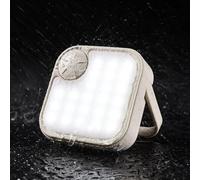 Lampe solaire de camping, lanterne de camping super lumineuse à intensité variable, lampe de tente étanche avec poignée de transport, pour une utilisation en extérieur (blanc)