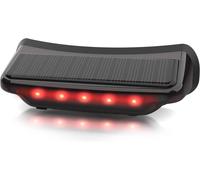 Lampe Solaire de Casque de Moto,Lampe Solaire Signalisation de Casque de Vélo à LED pour la Conduite de Nuit Lampe d'avertissement de Sécurité Moto IPX4 Étanche (Câble USB-C Non Inclus)