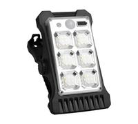 Lampe solaire de clôture - Lampe de camping à clipser, luminaire de sécurité avec capteur de mouvement | Lampes solaires pour allée extérieure, éclairage étanche, Rechargeable par USB, pour jardin, Pa