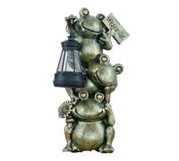 Lampe solaire de jardin en forme de grenouille | Statues de grenouille pour chemin, lanterne solaire d'extérieur - pour patio, pelouse, cour, allée, sol, paysage aquatique, cour à l'extérieur