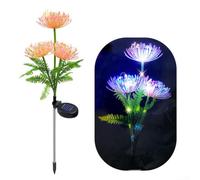 Lampe solaire de jardin fleur étanche IP65 (lumière colorée)