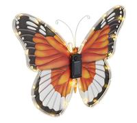 Lampe solaire de jardin, lampe d'extérieur, métal, multicolore, transparente, LED, IP44, H 35 cm