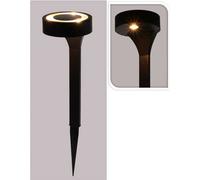 Lampe solaire de jardin LED 40cm lumière chaude capteur crépusculaire étanche