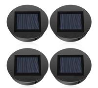 Lampe Solaire de Rechange avec Ampoule LED, Diealles Shine Lot de 4 Remplacement de Couvercles Solaires, Panneau avec Led Solaire Lanterne pour Lanterne Suspendue Extérieur Décoration de Jardin