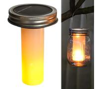 Lampe Solaire de Rechange avec Ampoule LED,Lampes Solaires de Rechange Accessoires,Panneau Solaire Lanterne Couvercle de Rechange,pour Suspendue Lanternes Solaires,Jardin Extérieur Décoration