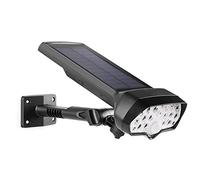 Lampe Solaire de sécurité extérieure, détecteur de Mouvement réglable à 360°, Applique Murale Solaire avec caméra factice pour Jardin, Porte, allée, Cour, Garage