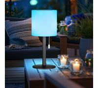 Lampe Solaire de Table Batterie Jardin Variateur Télécommande RGB LED