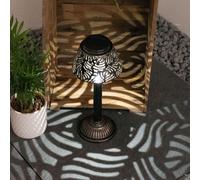LED lampe solaire chemin de jardin lampe de table enfichable éclairage de patio cour piquet de terre cuivre Globo 33002