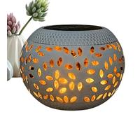 Lampe Solaire De Table Pour Jardin Extérieur | Lanterne Solaire Creuse Vintage En Métal | Lampes LED Solaires Étanches Pour Décoration De Table | Lampe Solaire Classique En Métal Pour Bureau