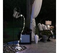 Solaire Arrosoir Jardin LED Lampe D'Extérieur Décoration de Jardin Balcon Argent