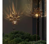 Lampe Solaire Décoration de Jardin Extérieure LED Éolienne Rust Jaune Epi Fleur [EEK: Nicht bewertet]