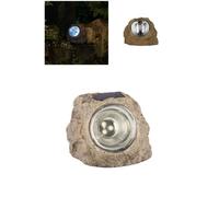 Lampe solaire décorative à 3 LEDS en forme de pierre, IP44 Pour Pelouse Allées de jardin