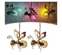 Lampe solaire décorative en forme d'abeille pour extérieur, lumières solaires LED pour extérieur, décoration de jardin (2)