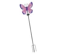 Lampe solaire décorative en forme de papillon Violet