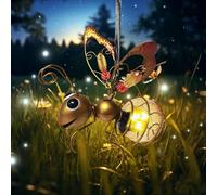 Lampe solaire décorative pour l'extérieur - Guirlande lumineuse à suspendre - Décoration solaire - Abeille - Décoration extérieure - Lampes solaires pour extérieur, jardin, terrasse, balcon