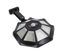 Lampe solaire d'extérieur de sécurité 168 LED avec détecteur de mouvement IP65 - Résistante aux intempéries - Applique murale pour jardin, cour, allée, patio - Projecteur sans fil