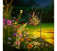 Lampe Solaire D'extérieur En Forme De Cruche, Lanterne Métallique étanche Pour La Décoration De Jardin, Suspension Solaire En Forme De Cruche, Idéale Pour Les Cours Et Les Pelouses, Cadeau Pour Femme