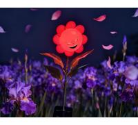 Lampe solaire d'extérieur en forme de tournesol avec visage souriant amusant - Décoration de jardin, étanche et auto-On/Off - Décoration de jardin - Lumière de piquet pour décoration - Lot de 1