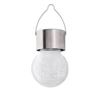 Lampe Solaire D'extérieur Fonction Led Rgb Intégrée Avec Interrupteur Rabalux Yola Ip44 - Satin Chrome - 4,5x9x5,5 Cm