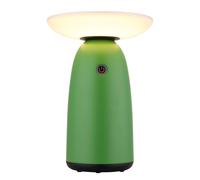 Lampe solaire d'extérieur Lampe de table verte LED Lampe de jardin Touchdimmer Lampe de balcon, aluminium plastique, 10W 500lm blanc chaud, DxH 16 x 22,5 cm