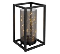 Lampe solaire d'extérieur Lampe solaire de jardin Structure métallique LED Chaîne lumineuse solaire d'extérieur, métal acrylique, 1x LED blanc chaud, LxlxH 14x14x25 cm, terrasse jardin