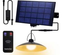 Lampe solaire d'extérieur Lampe solaire suspendue avec télécommande IP65 LED étanche Lampe suspendue jardin avec 1 lampes