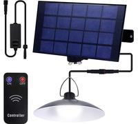 Lampe solaire d'extérieur Lampe solaire suspendue avec télécommande IP65 LED étanche Lampe suspendue jardin avec 1 lampes