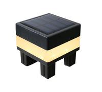 Lampe solaire d'extérieur pour clôture - 7 x 7 cm, lumière de porche, décoration de chemin résistant aux intempéries, accent de rail élégant, éclairage moderne de terrasse | Luminaire de jardin