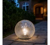 Lampe Solaire D'Extérieur Sphérique LED Crackle Guirlande Lumineuse Intempéries